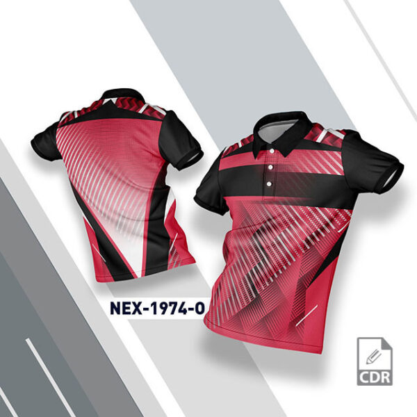 NEX 1974-0 BABE PINK AND BLACK SPORTSWEAR SUBLIMATION JERSEY DESIGN