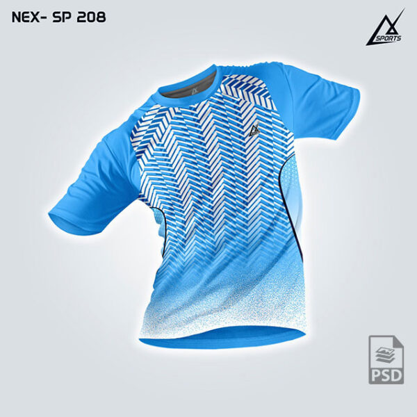 NEX SP 208 FIROZI AND WHITE SPORTSWEAR SUBLIMATION JERSEY DESIGN