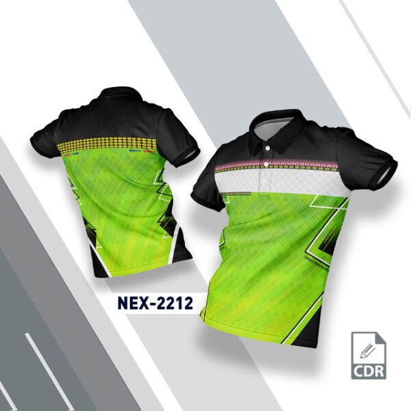 NEX 2212 PISTA AND BLACK SPORTSWEAR SUBLIMATION JERSEY DESIGN