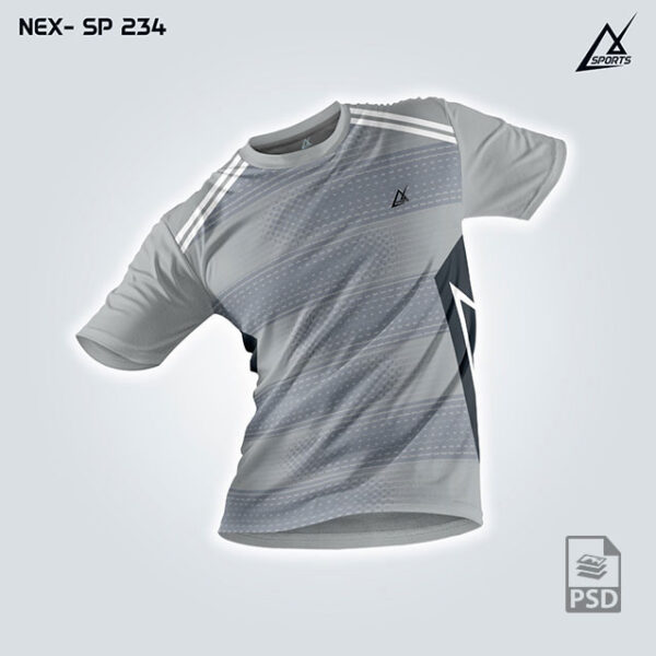 NEX SP 234 GRAY SPORTSWEAR SUBLIMATION JERSEY DESIGN