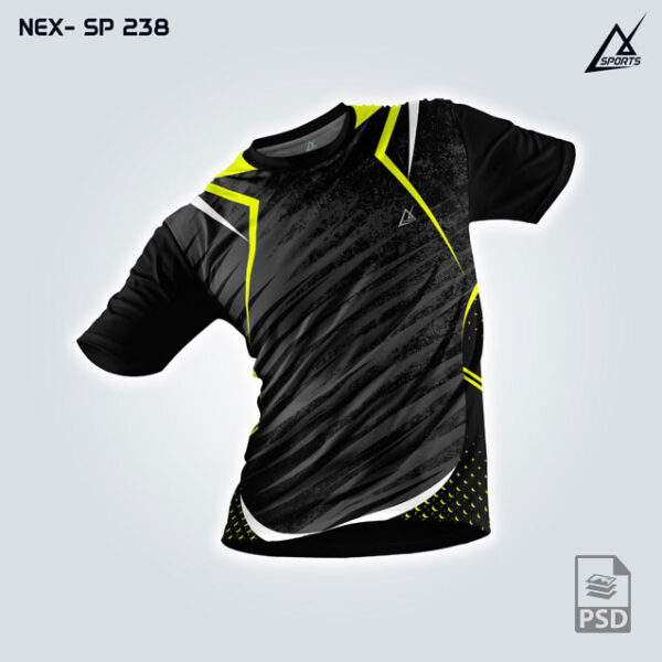 NEX SP 238 BLACK SPORTSWEAR SUBLIMATION JERSEY DESIGN