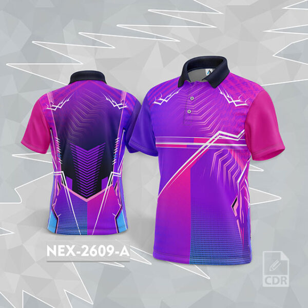 NEX 2609 A VOILET AND PURPLE SPORTSWEAR SUBLIMATION JERSEY DESIGN