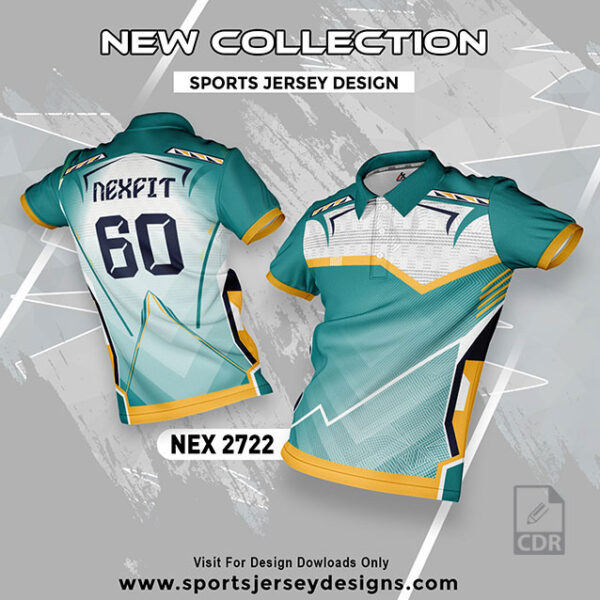 NEX 2722 RAMA GREEN AND WHITE SPORTSWEAR SUBLIMATION JERSEY DESIGN