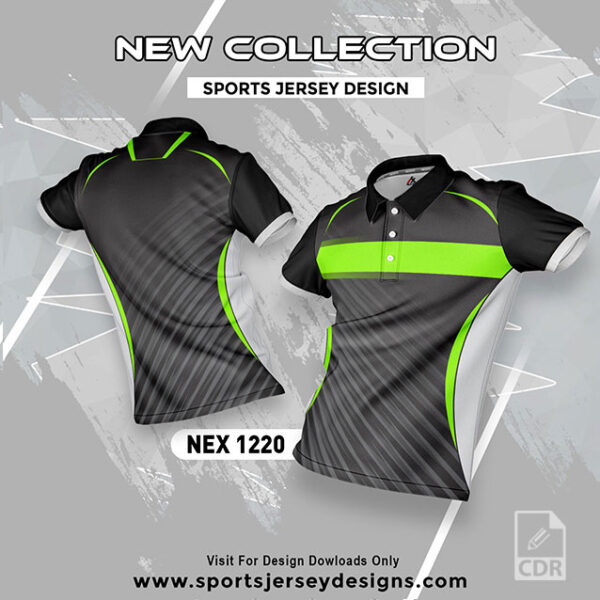 NEX 1220 BLACK SPORTSWEAR SUBLIMATION JERSEY DESIGN