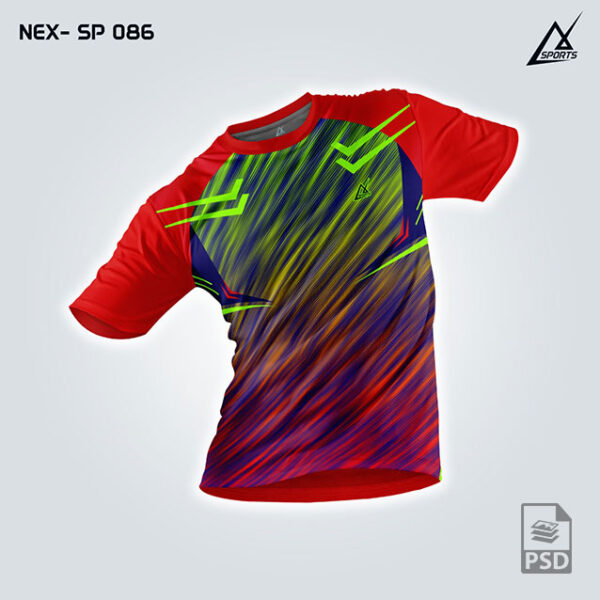 NEX SP 086 ORNAGE AND PINK SPORTSWEAR SUBLIMATION JERSEY DESIGN