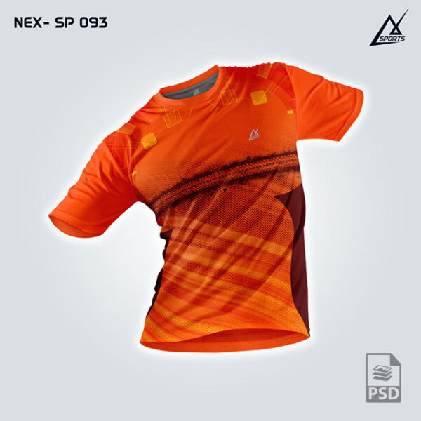 NEX SP 093 ORANGE SPORTSWEAR SUBLIMATION JERSEY DESIGN