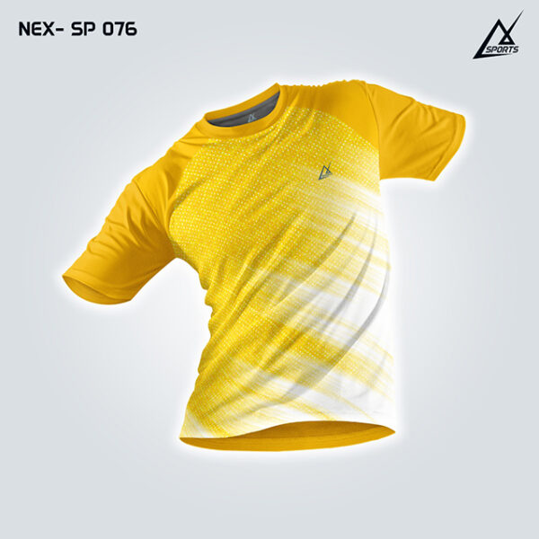 NEX SP 076 YELLOW AND WHITE SPORTSWEAR SUBLIMATION JERSEY DESIGN