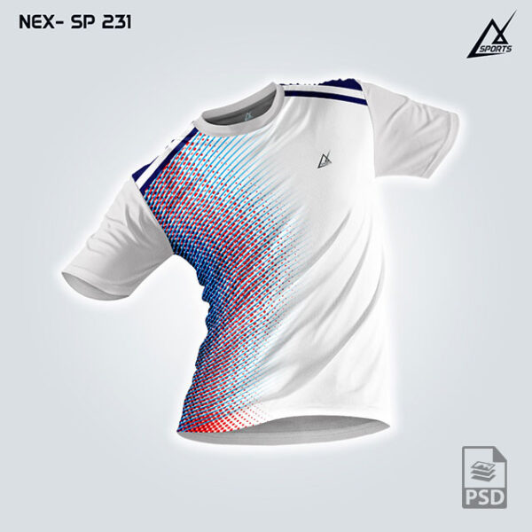 NEX SP 231 WHITE SPORTSWEAR SUBLIMATION JERSEY DESIGN