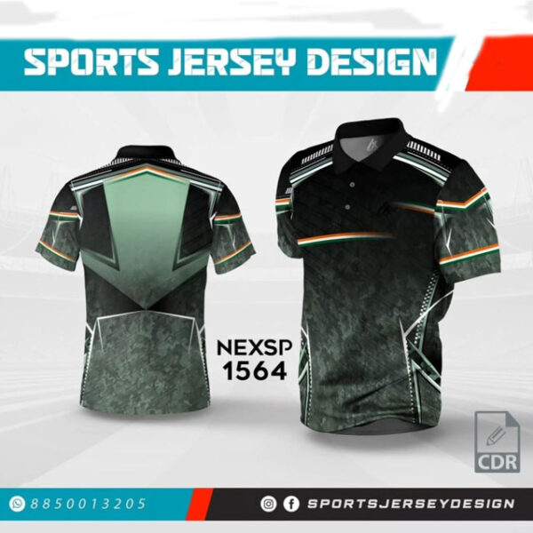 NEXSP 1564 CAMOFLAGUE WITH TRICOLOR SPORTS SUBLIMATION JERSEY DESIGN