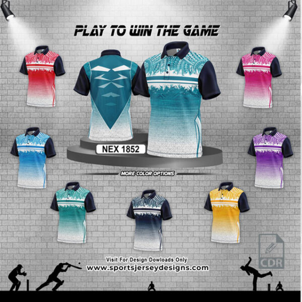 NEX 1852  VARIANT COLORS SPORTSWEAR SUBLIMATION JERSEY DESIGN