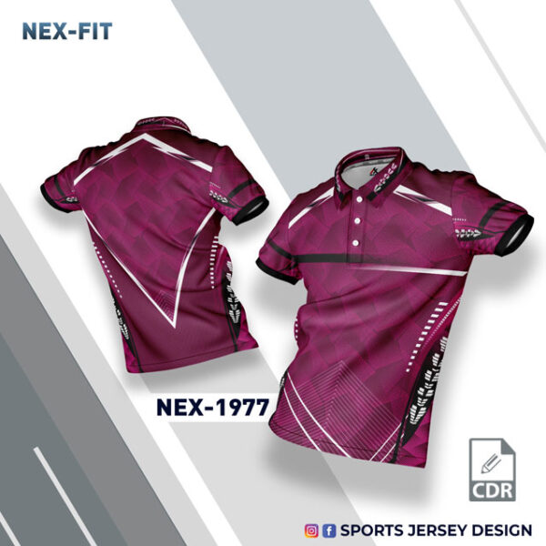 NEX 1977 MAGENTA SPORTSWEAR SUBLIMATION JERSEY DESIGN