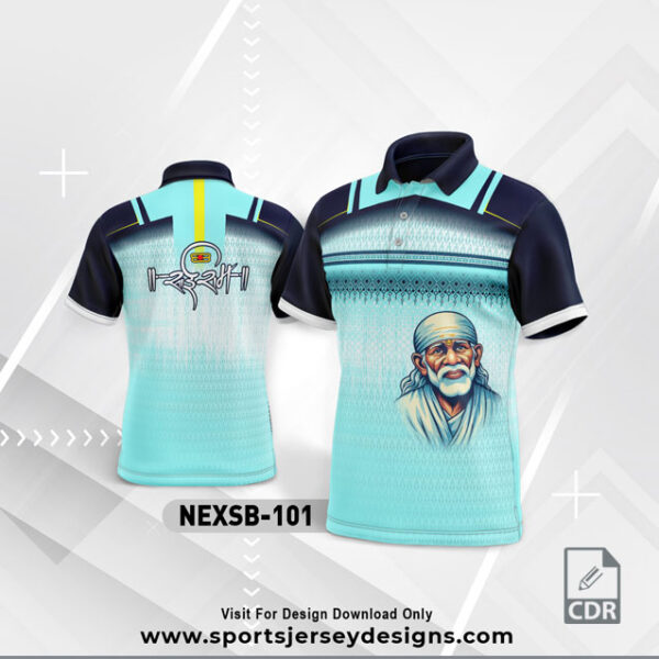 NEXSB 101 FIROZI SAI BABA PALKHI SUBLIMATION JERSEY DESIGN