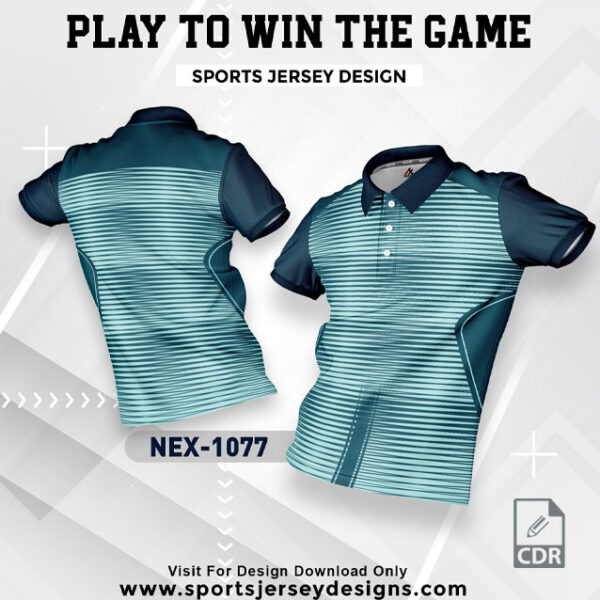 NEX 1077 RAMA GREEN WHITE GRADIENT SPORTSWEAR SUBLIMATION JERSEY DESIGN