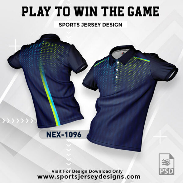 NEX 1096 NAVY BLUE SPORTSWEAR SUBLIMATION JERSEY DESIGN