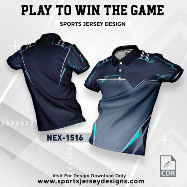 NEX 1515 NAVY BLUE SPORTSWEAR SUBLIMATION JERSEY DESIGN