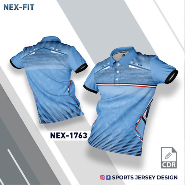 NEX 1763 SKY BLUE SPORTSWEAR SUBLIMATION JERSEY DESIGN