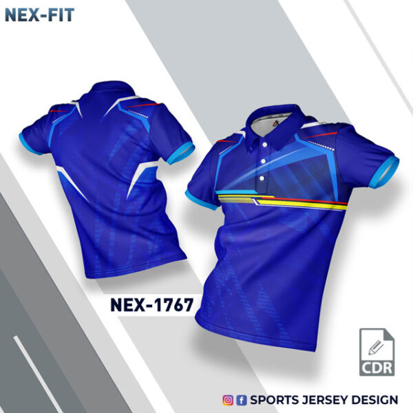 NEX 1767 ROYAL BLUE SPORTSWEAR SUBLIMATION JERSEY DESIGN