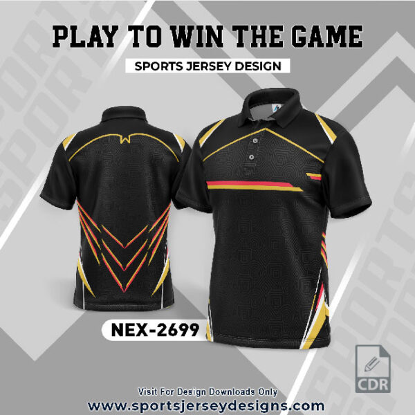 NEX 2699 BLACK SPORTSWEAR SUBLIMATION JERSEY DESIGN
