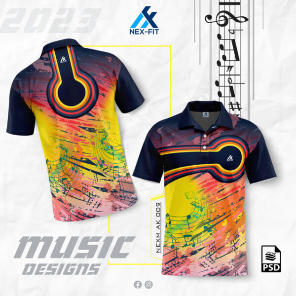NEXM AK 009 YELLOW WITH PINK SPORTSWEAR SUBLIMATION JERSEY DESIGN