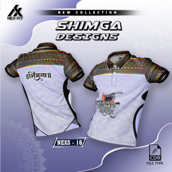 NEXS-16 VIOLET AND BLACK SHIMGA FESTIVAL SUBLIMATION JERSEY DESIGN