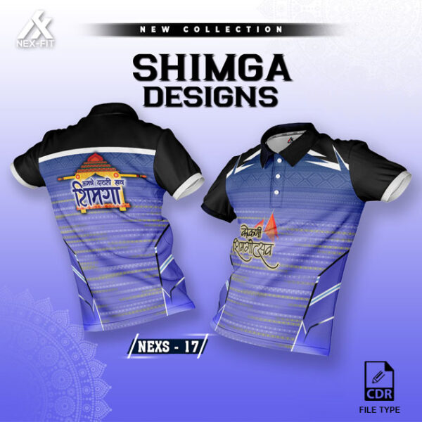 NEXS-17 VIOLET AND BLACK SHIMGA FESTIVAL SUBLIMATION JERSEY DESIGN