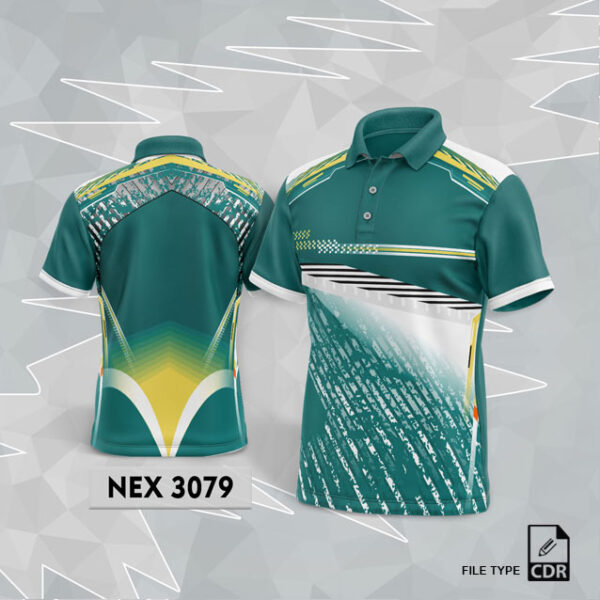 NEX 3079 RAMA GREEN GRADIENT SPORTSWEAR SUBLIMATION JERSEY DESIGN