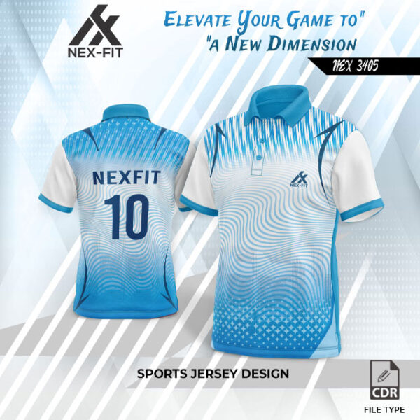 NEX 3405 INDIA AND WHITE GRADIENT SPORTSWEAR SUBLIMATION JERSEY DESIGN