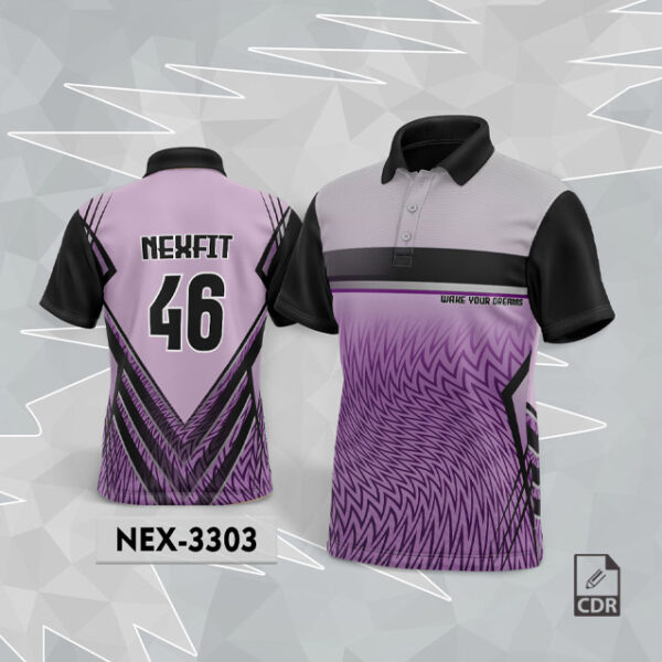 NEX-3303 Purple & Black Sublimation Sports Jersey Design