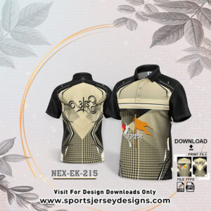NEX-EK-215 WITH BLACK AND OFF WHITE GRADIENT EKVIRA AAI PALKHI SUBLIMATION JERSEY DESIGN