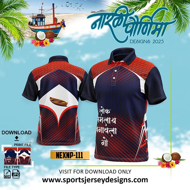 NEXNP-111 NARALI POURNIMA TRADITIONAL AND FESTIVE WEAR IN RED AND NAVY BLUE COLOR