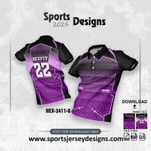 NEX-3411-8-PURPLE AND BLACK SPORTSWEAR SUBLIMATION JERSEY DESIGN