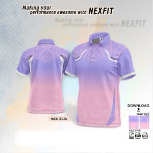 NEX-3414-BABY PINK AND PURPLE SPORTSWEAR SUBLIMATION JERSEY DESIGN