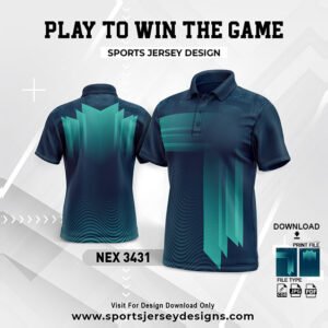 NEX-3431-AIR FORCE AND SEA GREEN SPORTSWEAR SUBLIMATION JERSEY DESIGN