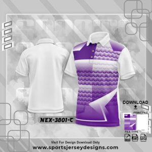 NEX-3801-C-PURPLE AND WHITE SPORTSWEAR SUBLIMATION JERSEY DESIGN