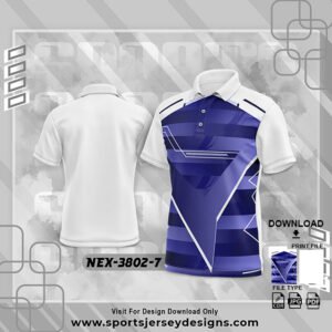 NEX-3804-7-VOILET AND WHITE SPORTSWEAR SUBLIMATION JERSEY DESIGN