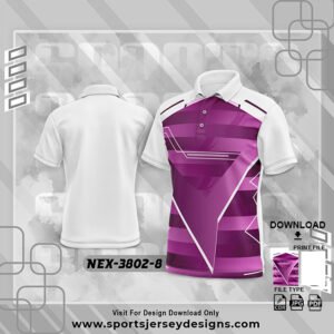 NEX-3802-8-PINK AND WHITE SPORTSWEAR SUBLIMATION JERSEY DESIGN