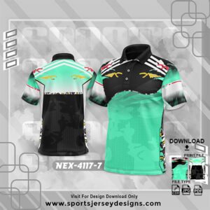 NEX-4117-7-MINT GREEN SPORTSWEAR SUBLIMATION JERSEY DESIGN