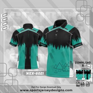 NEX-6021-GREEN AND BLACK SPORTSWEAR SUBLIMATION JERSEY DESIGN