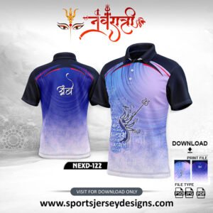 NEXD-122-NAVY BLUE AND LIGHT PURPLE NAVRATRI SPECIAL DESIGN
