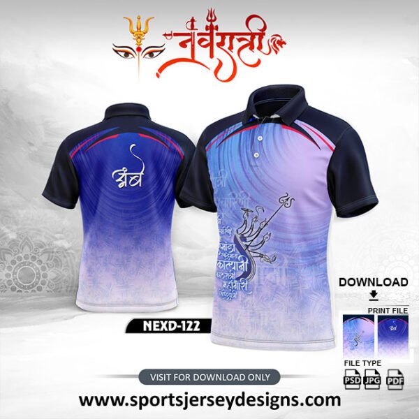NEXD-122-NAVY BLUE AND LIGHT PURPLE NAVRATRI SPECIAL DESIGN