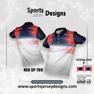 NEX-SP-769-ORANGE ,NAVY BLUE AND GRADIENT GREY SPORTSWEAR SUBLIMATION JERSEY DESIGN