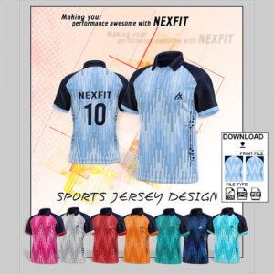 NEX-3505-MULTI COLOURS CUSTOM COMBO SPORTSWEAR SUBLIMATION JERSEY DESIGN
