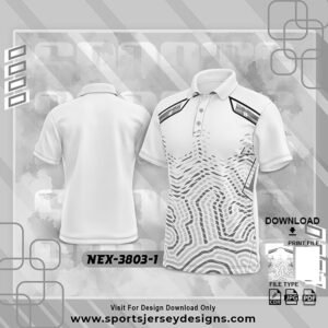 NEX-3803-1-WHITE PATTERN SPORTSWEAR SUBLIMATION JERSEY DESIGN