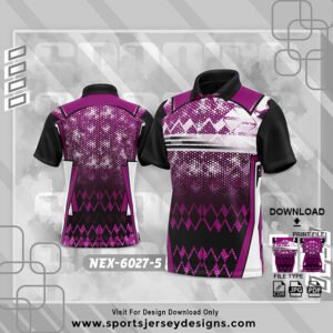 NEX-6027-5-PINK AND BALCK GRADIENT SPORTSWEAR SUBLIMATION JERSEY DESIGN