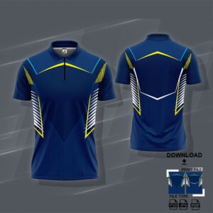 NEX-SP-748-NAVY BLUE AND WHITE PATTERN SPORTSWEAR SUBLIMATION JERSEY DESIGN