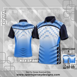 NEX-SP-846-BLUE AND WHITE SPORTSWEAR SUBLIMATION JERSEY DESIGN